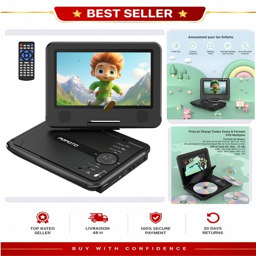 Lecteur dvd portable pofoto - dvd,