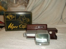 ALPEX Super Auto 35 mm, 4 x 4 Color Film Slide Viewer Unit, Original Box, Japan