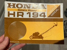 Honda HR194 GXV120 Owners Manual Service Guide Japan RARE VINTAGE Lawnmower