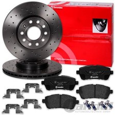 BREMBO Perforé Disques de Frein Sport + Revêtements Avant Pour Ford Fiesta 6 VI