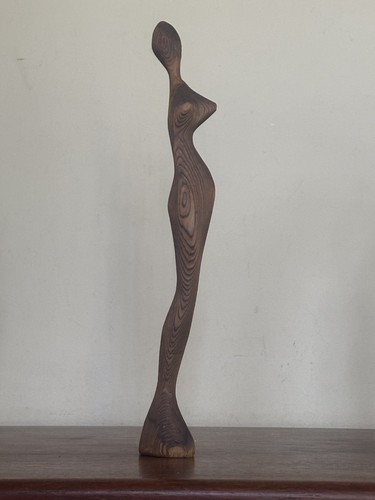 Sculpture femme stylisée - stylisée, bois