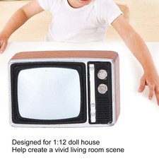 1:12 Dollhouse TV Model Retro