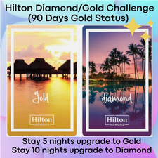 US seller-Hilton Honors Status Match Diamond or Gold till March 2027 (90 days)