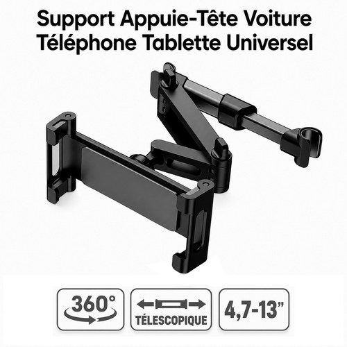 Support appuie tête voiture - support, appuie-tête