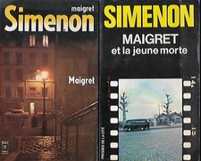 SIMENON--MAIGRET + MAIGRET ET LA JEUNE MORTE--lot x 2 livres de poche