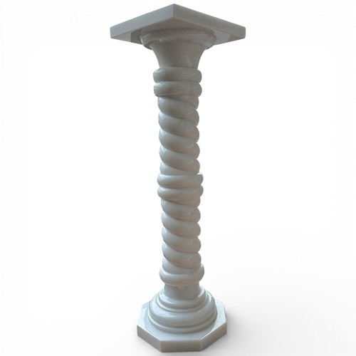 Colonne marbre blanc de - en,