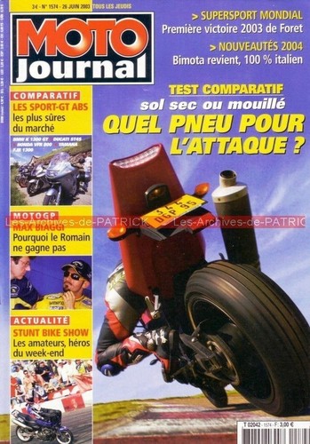 Moto journal 1574 essai honda - moto,