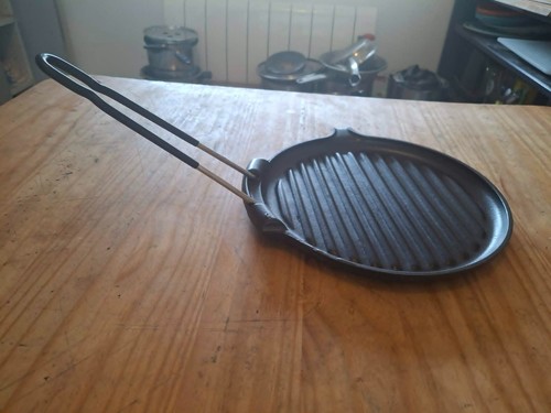 Poêle grill ronde fonte le - grill,