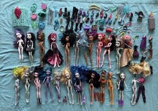 Monster High Doll Lot Draculaura Frankie Clawdeen Pets Purse Accessories &  More