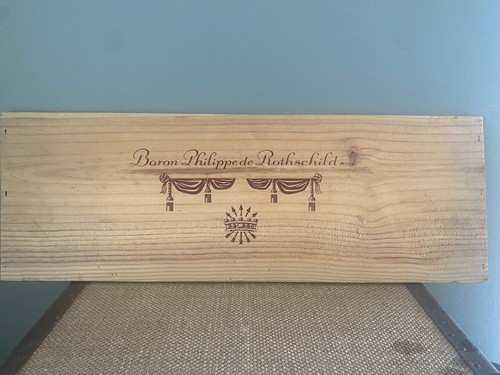 Ancienne estampe caisse vin - , en