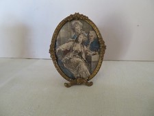 ancien cadre laiton à décor
