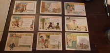 9 postcard advertising children's songs mint alcohol by ricqles chromo