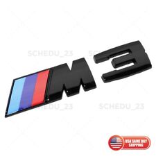 E90 E91 E92 Gloss Black Competition M3 Logo Emblem Badge Trunk OEM M Performance