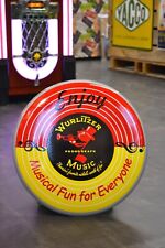Plaque émaillée WURLITZER phonographe  - 41 cm - enamel sign