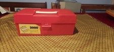 Plano 2000 Series Red Fishing Box 2 Tier Tackle Boite A Peche 1980s Vintage