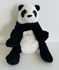 Panda plush Ikea black white bear sitting 32 cm
