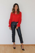 Super Doux Pantalon en Cuir