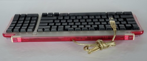 Rare apple usb keyboard - apple, clear