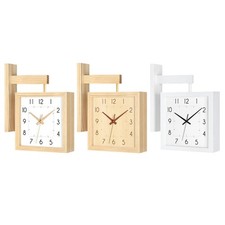 Horloge murale d'angle double