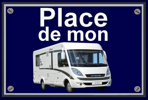 Plaque place mon camping - de,