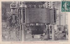 Old postcard postcard LE CREUSOT factories schneider hydraulic press