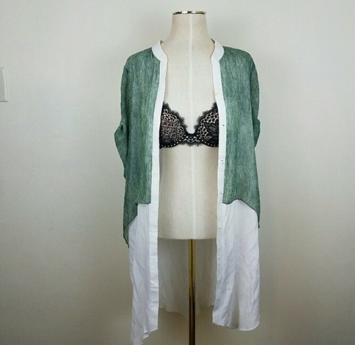 Green and white double - , layered