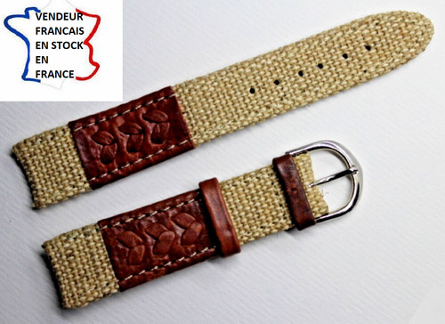 Bracelet montre 18mm tissu - bracelet, montre;18mm;tissu
