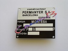 PLAQUE    MONTESA