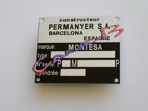 Plaque montesa - ,
