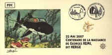 FRANCE 2007 FDC carte TINTIN