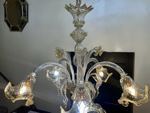 Lustre blanc 5 - or,