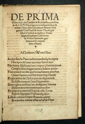 Cyprianus beneti 1512 prima - beneti, de