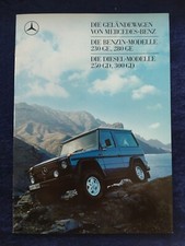 Mercedes G Class 230 280 GE 250 300 GD Brochure 8/1988