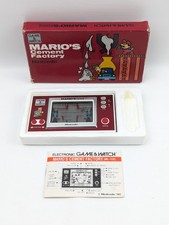 Mario’s Cement Factory Nintendo Game and Watch 1983 Boxed With Manual Working 