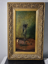 Tableau Nature Morte Ancien Signé Reyre Cadre Ancien 