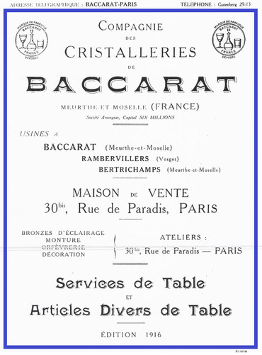 Pdf catalogue cristalleries - cristalleries, de