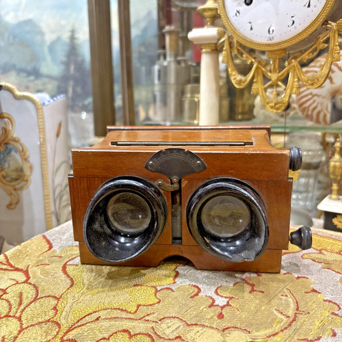 Ancienne visionneuse noyer - visionneuse, en
