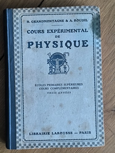 Livre scolaire ancien - livre, sciences