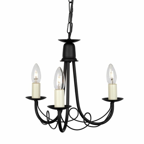 Rustique lustre gotica - lustre, noir