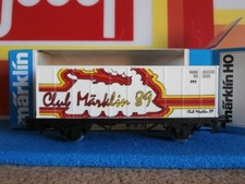 SNCF MARKLIN WAGON CONTAINER CLUB MARKLIN 1989 (essieux isolés, 2 rails)