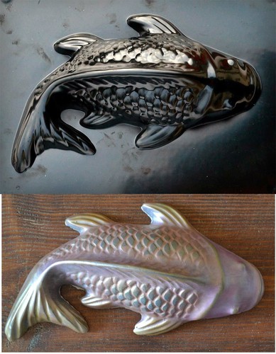 Moule béton poisson - poisson, pierre