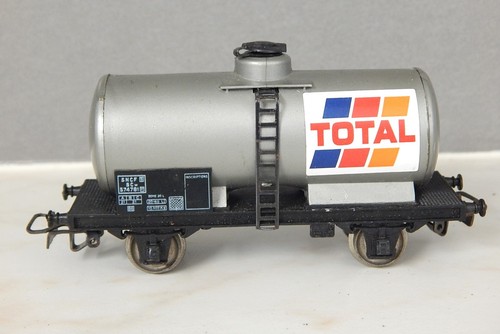 Jouef wagon citerne gris total - citerne,