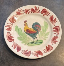 ASSIETTE ANCIENNE AU COQ CHOISY LE ROI (8)
