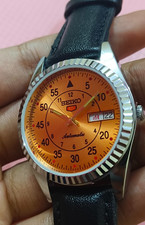 Vintage Seiko 5 Automatic 17 Jewels Movement DayDate Japan Mens Wrist Watch 6309