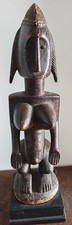 ​African Bamana Statuette from Mali - Hand Carved Tribal Art, 48cm