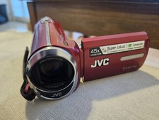 JVC Camcorder Everio GZ-MS230RU Red Video Camera Camcorder WORKIGN TESTED!!