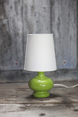 Lampe verre couleur verte - en,