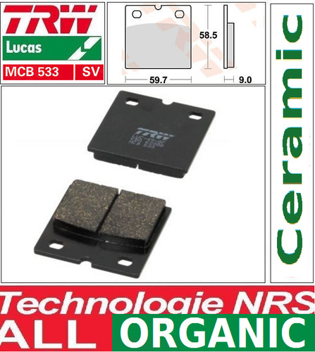 Plaquettes frein avant - plaquettes,