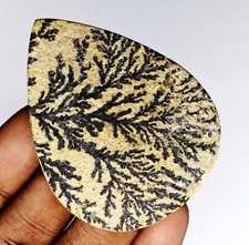 Agate naturelle de dendrite psilomélane 146,90 cts pierre précieuse cabochon ...