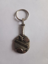 Vintage Ping-Pong Keychain TABLE TENNIS Racket Keychain